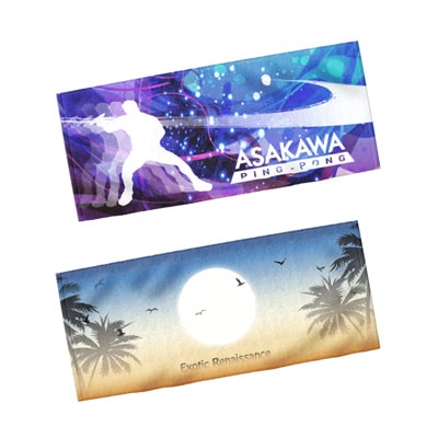 オリジナルフェイスタオル　フルカラー印刷